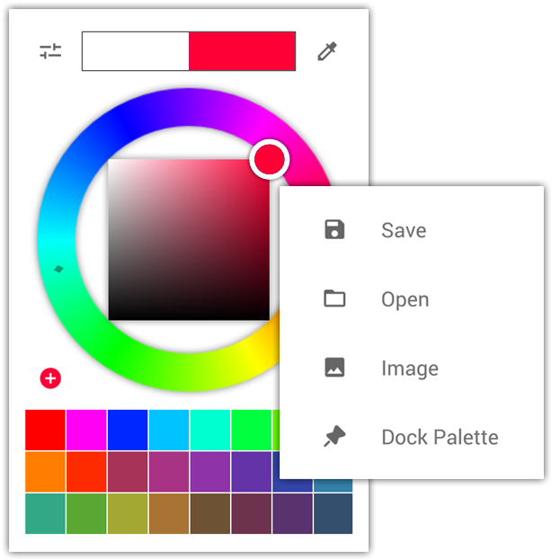 Palette Options - Circle (640x658), Png Download