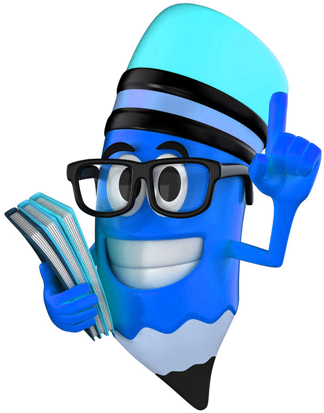 Pencil Villain Book Holding 3d Free Hd Image Clipart - 3d Pencil Png (680x907), Png Download