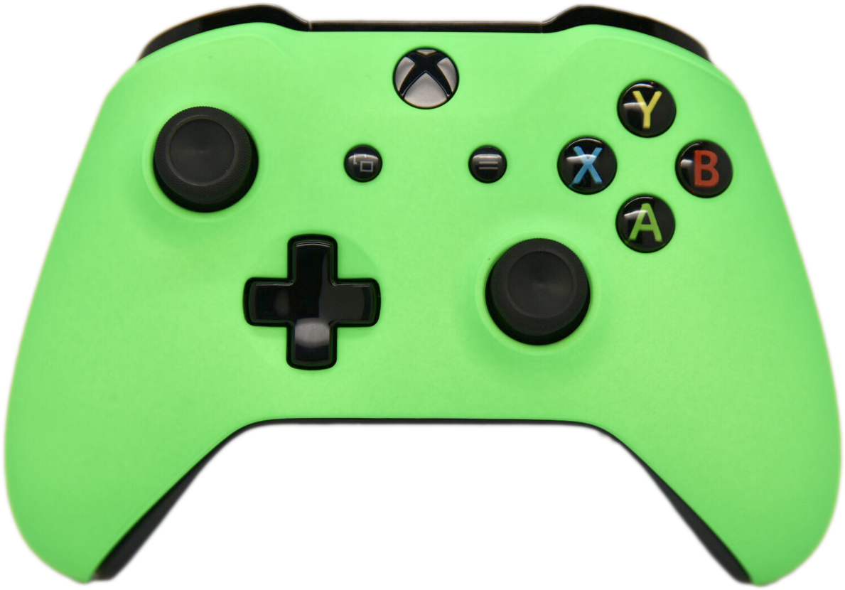 Green Xbox One S Controller - White Wired Xbox One Controller (1280x853), Png Download