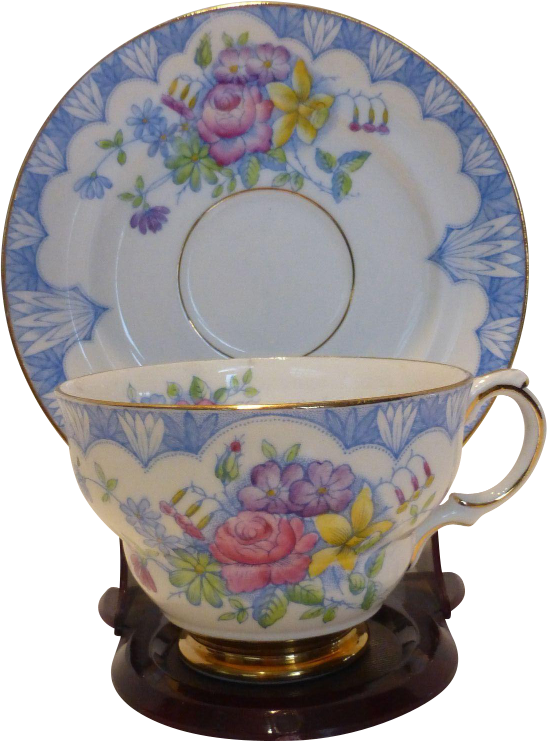 Dainty Rosina Hand Painted English Bone China Floral - Porcelain (1480x1480), Png Download