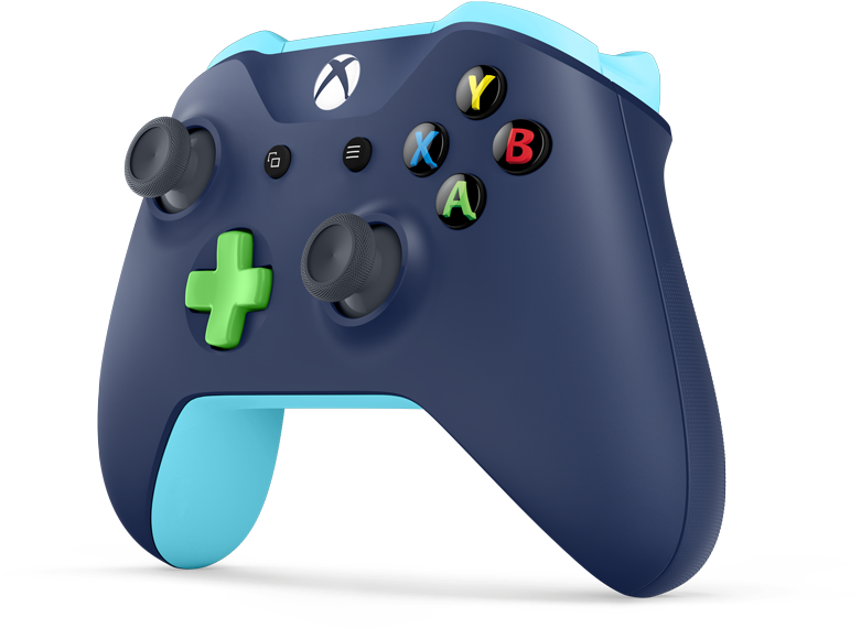 Xbox One S 500gb, 1tb, 2tb Review - Ocean Shadow Xbox One Controller (1080x720), Png Download