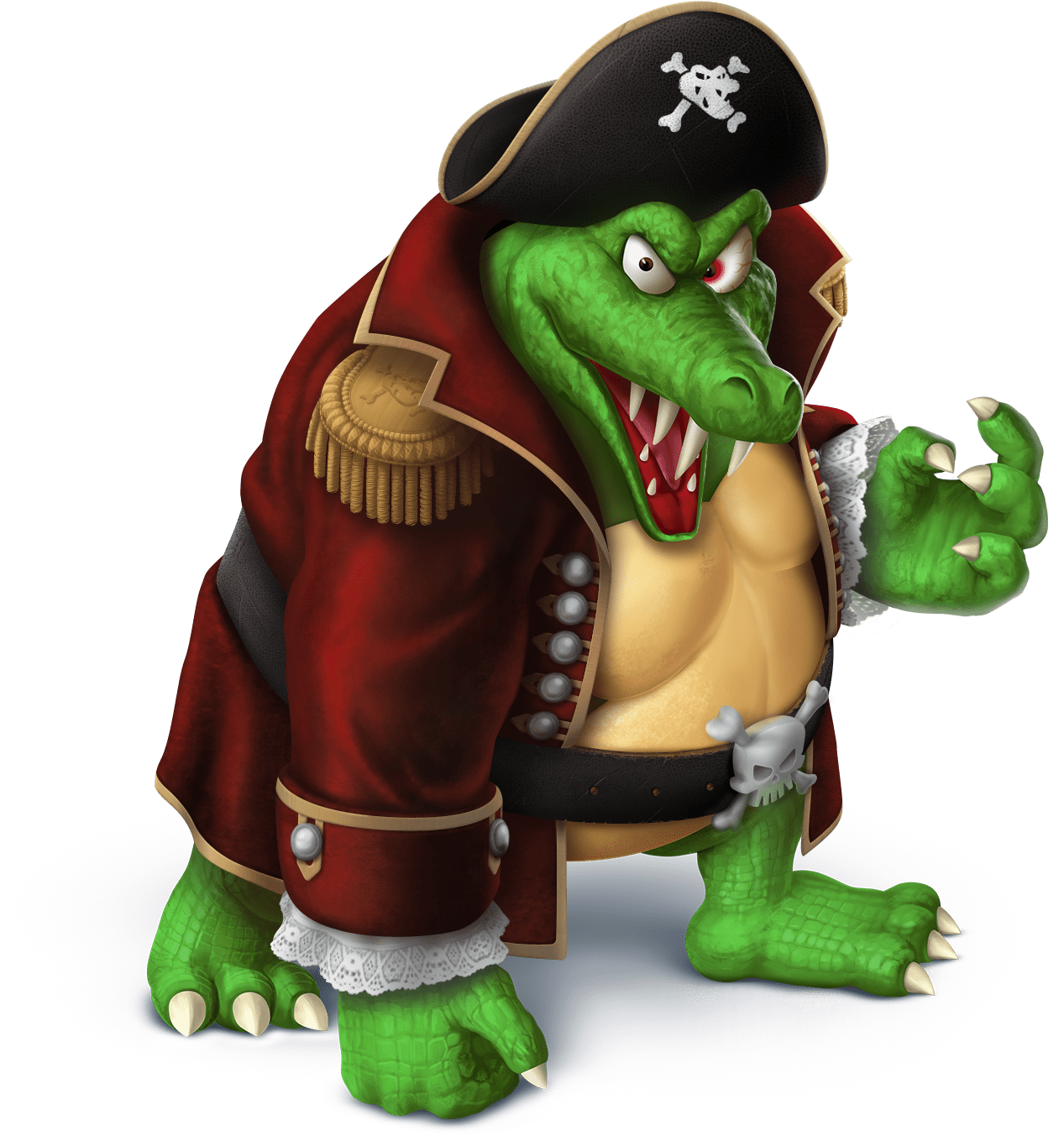 Pirate Walrus Png - Kaptain K Rool Smash (1385x1500), Png Download