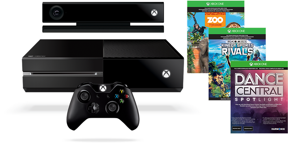 Consoles - Xbox - Xbox One 1tb Com Kinect (988x556), Png Download