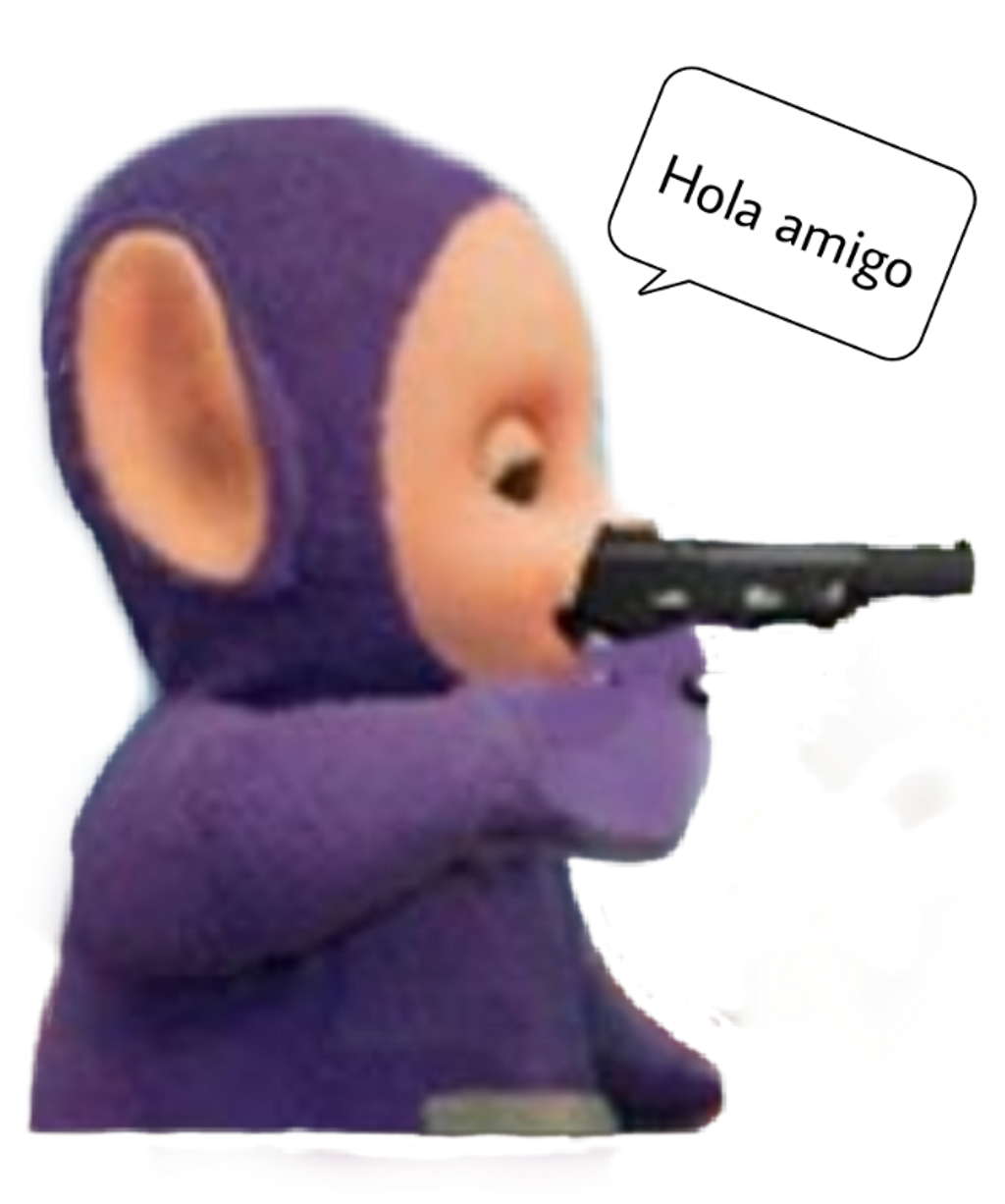 Pistola Pistol Gun Arma Teletubbies Teletubbie Arma (1024x1226), Png Download