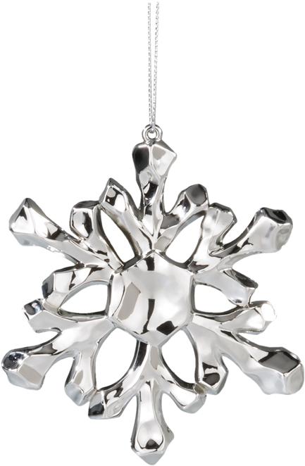 Acrylic Snowflakes, Silver - Silver (656x700), Png Download