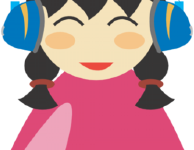 Headphones Clipart Animated - Person With Headphones Clipart (640x480), Png Download