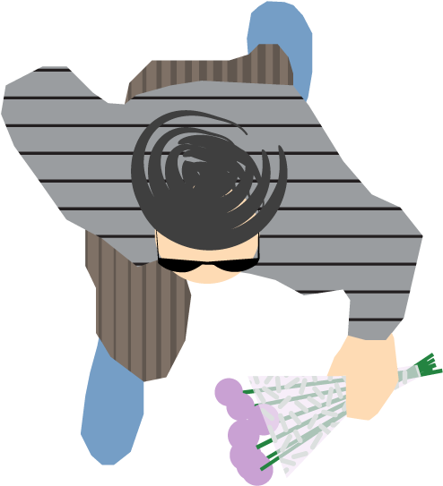 Archifunky People Top View, Rendered Plans, Cartoon - Cartoon (800x1127), Png Download