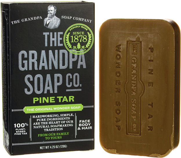 Grandpa Pine Tar Soap - Chocolate (650x650), Png Download