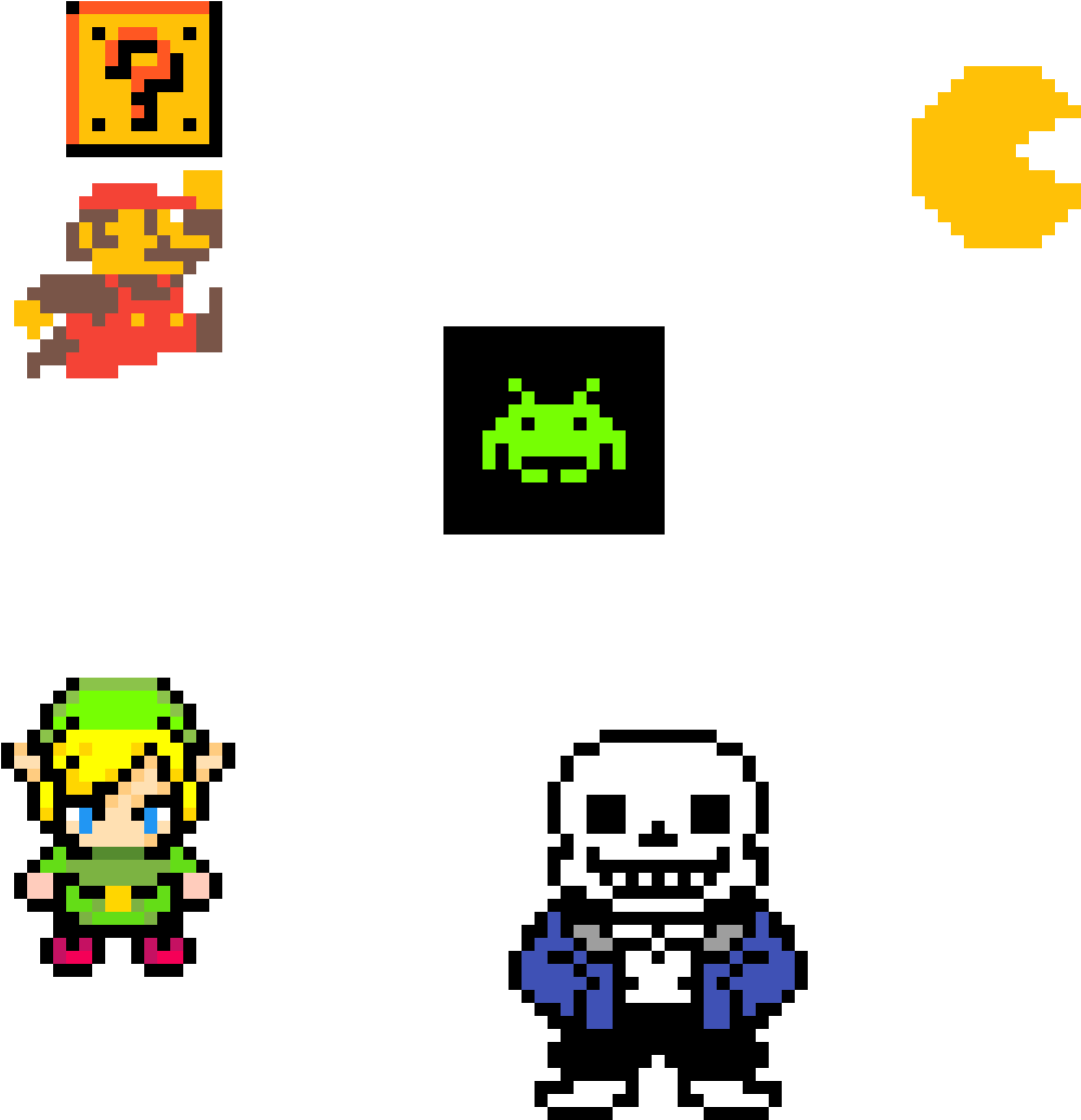 A Couple Video Game Characters (1200x1200), Png Download