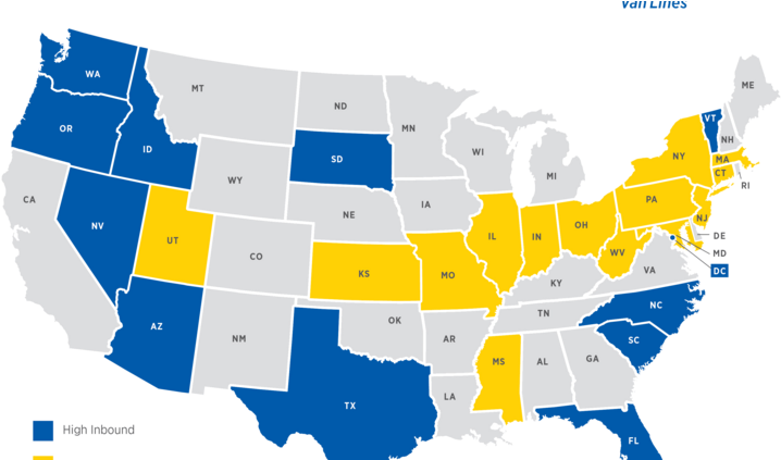 United Van Lines' 2015 Migration - John F. Kennedy Library (750x422), Png Download