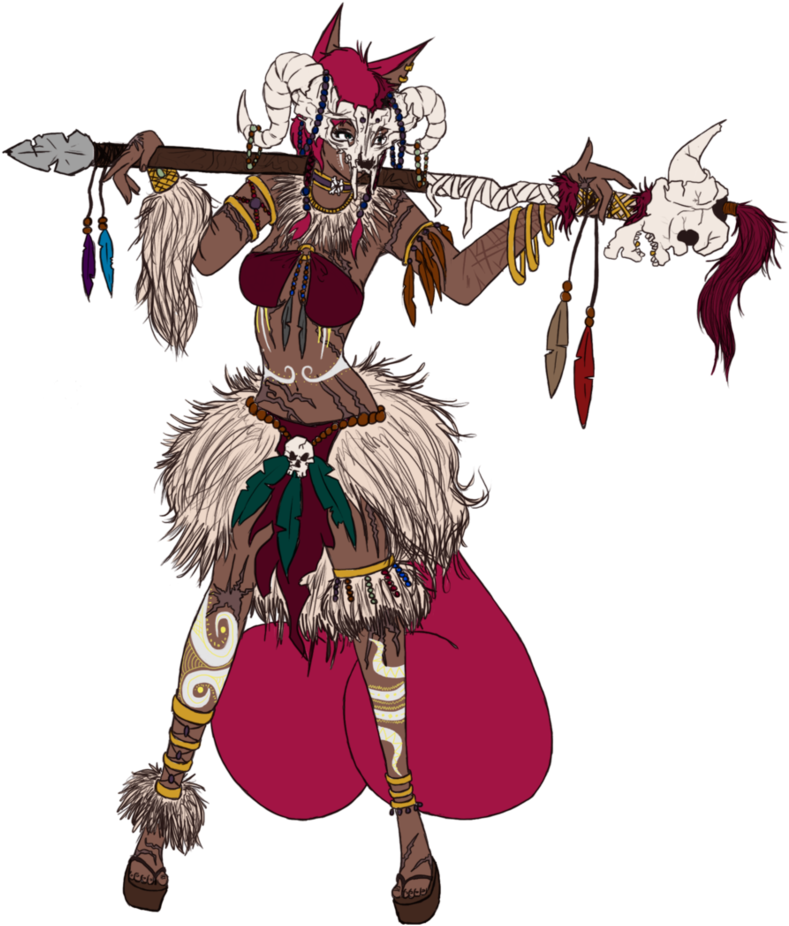 Female Witch Doctor Anime (795x1005), Png Download