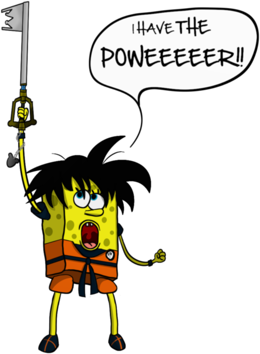 Only Thing Missing Is A Crowbar - Goku Loses To Spongebob (1280x1280), Png Download