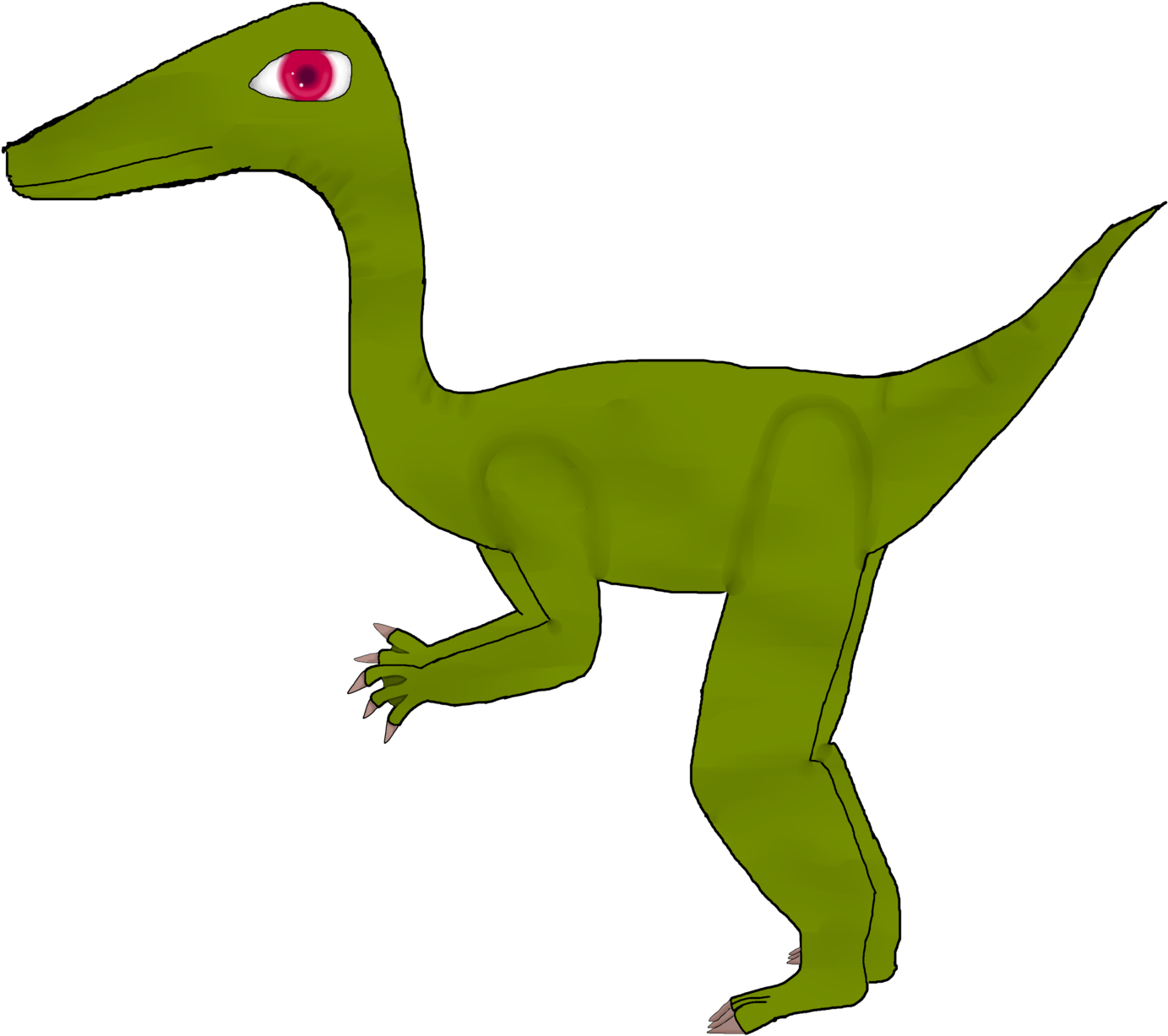 Swamp-like Ornithomimus - Lesothosaurus (2000x2000), Png Download