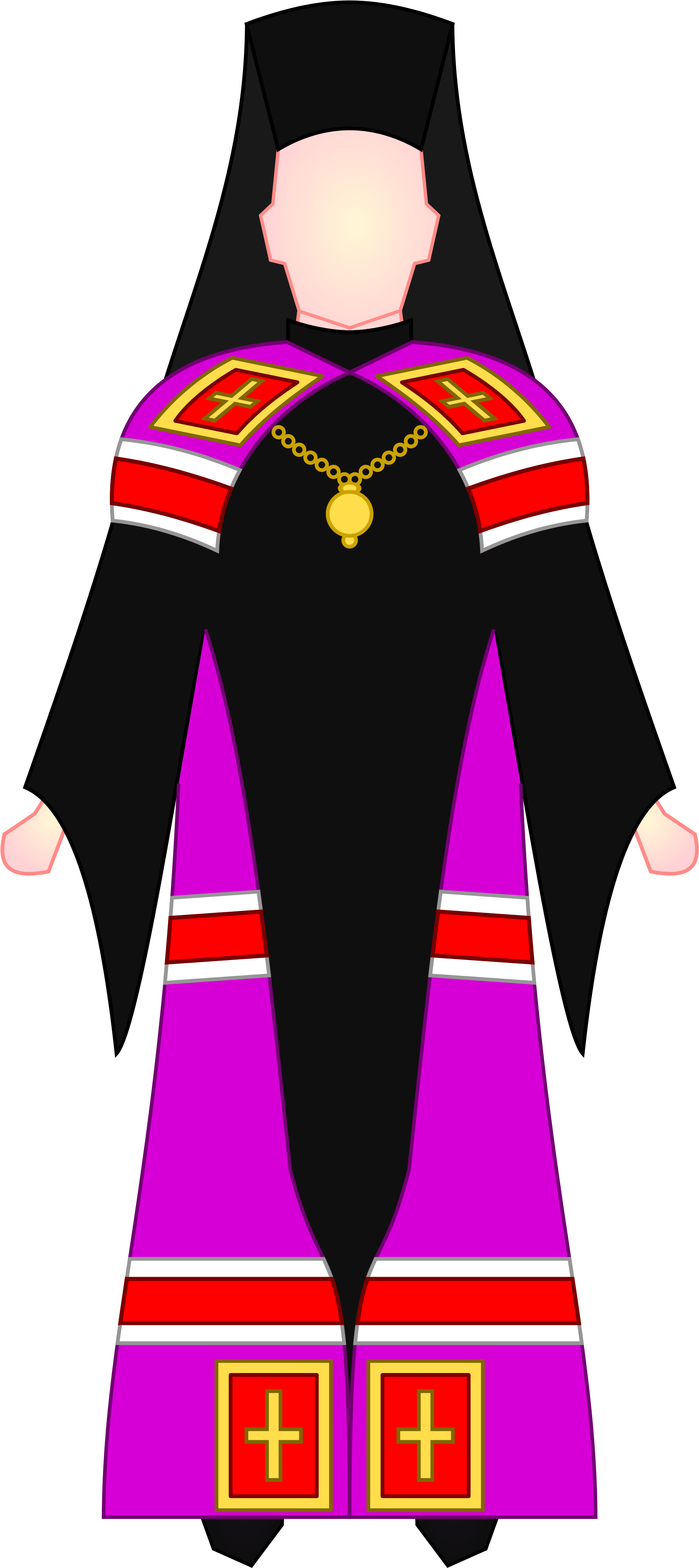 Open - Orthodox Patriarch Choir Dress (2000x4417), Png Download