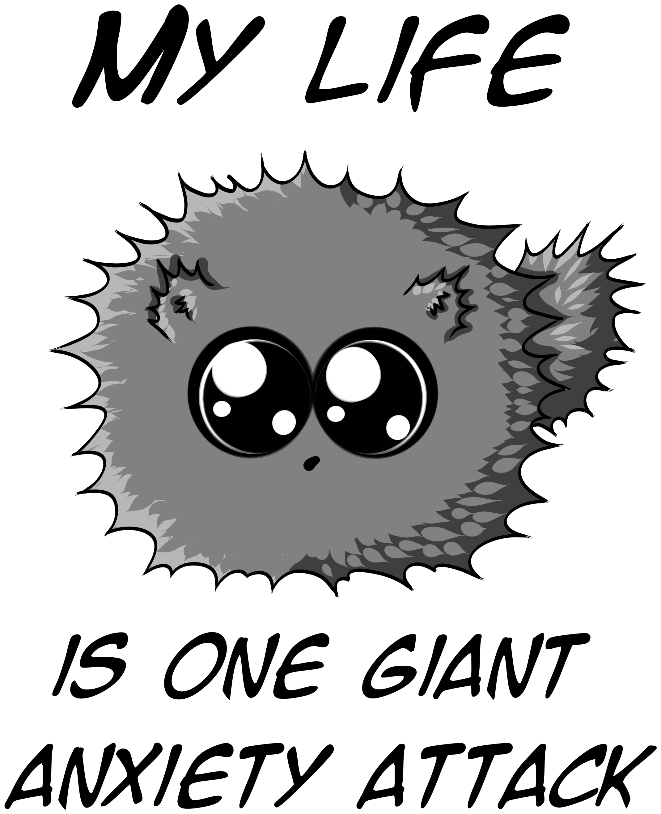 Anxiety Poof - Poster (2200x3000), Png Download