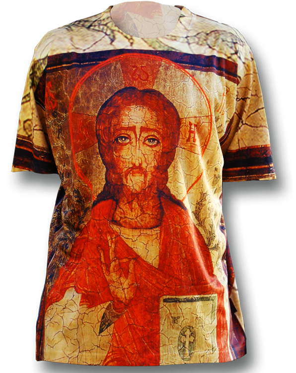 Jesus With Bible Designer T-shirt - Active Shirt (630x800), Png Download