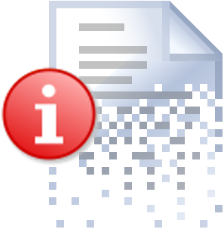Icon Delete With Red Info Symbol - Information Icon (1024x1024), Png Download