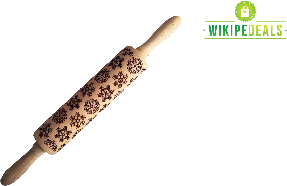 Yuletide Rolling Pin - Rouleau A Patisserie Noel (1460x860), Png Download