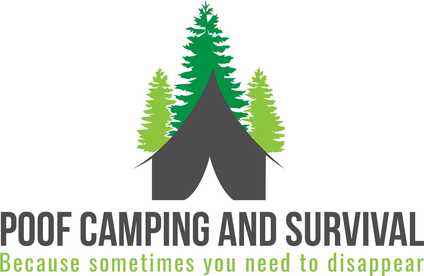 Poof Camping And Survival Is A Montana Based Company - Pine Tree Silhouette (1452x948), Png Download