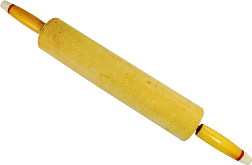 Vintage Maple Rolling Pin, Off White With Red Stripe - Mlp Pencil Cutie Mark (1007x1007), Png Download