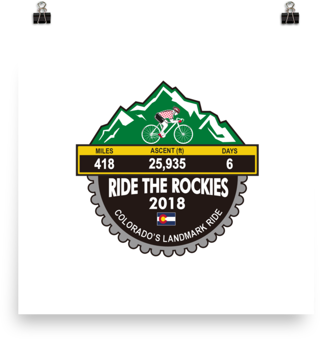 Ride The Rockies 2018, Co - Label (1000x1000), Png Download