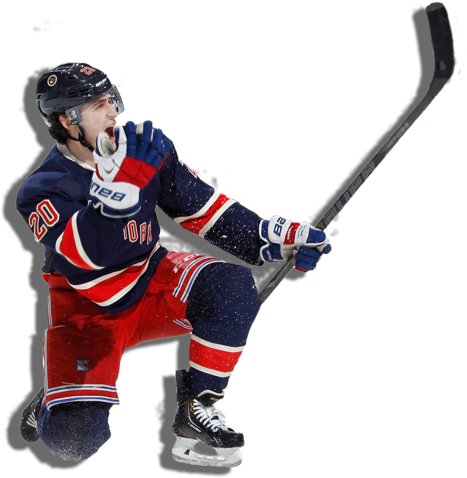 4 Goals - College Ice Hockey (3000x2060), Png Download