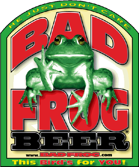 Frog Beer, - Bad Frog Beer (555x821), Png Download