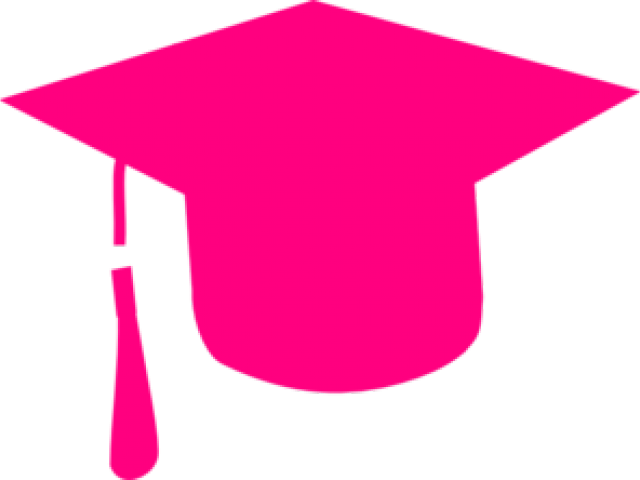 Graduation Clipart Pink - Pink Graduation Cap Clipart (640x480), Png Download