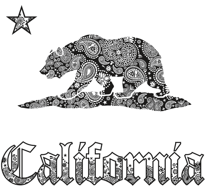 California Bear - Illustration (675x675), Png Download