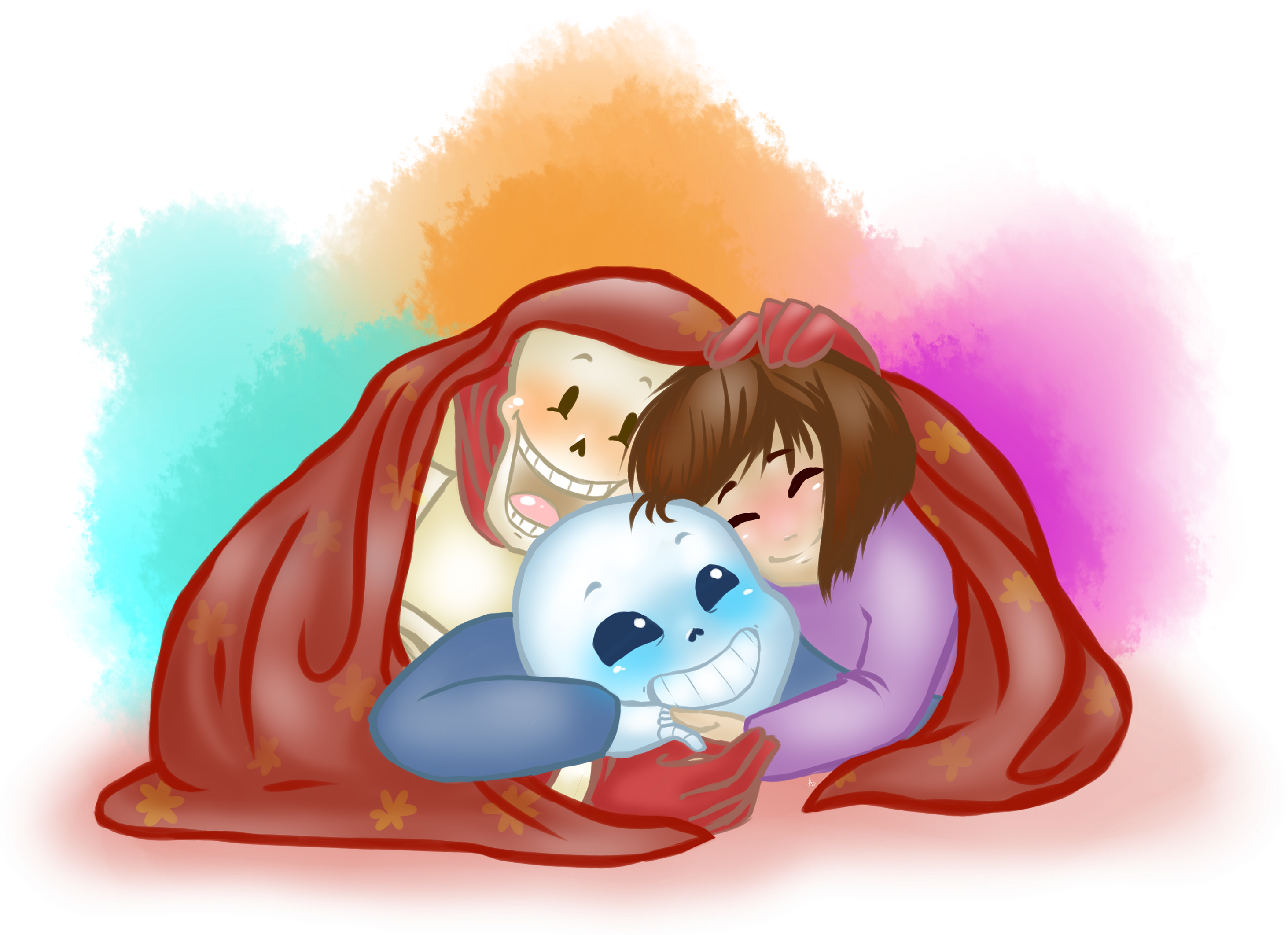 Sans,undertale ,papyrus ( - Illustration (3000x2169), Png Download