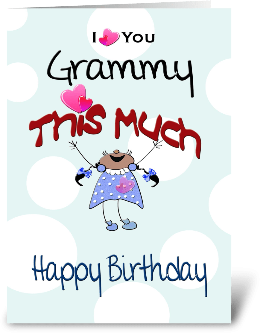 To Grammy, Happy Birthday - Happy Birthday Grammy Card (1050x1188), Png Download