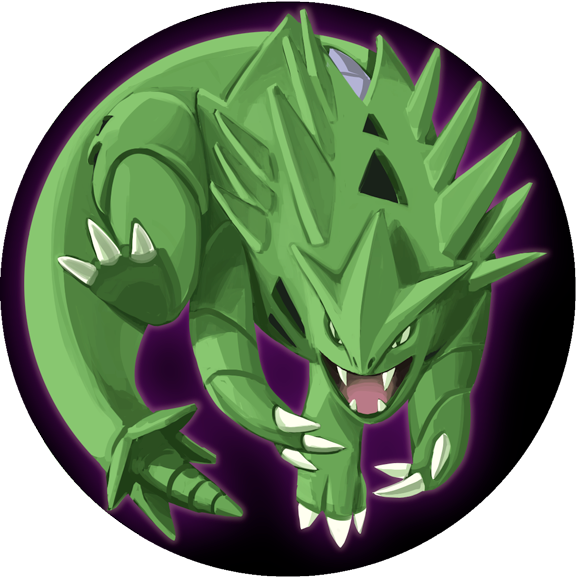 Tyranitar In A Circle Pic - Cartoon (577x577), Png Download