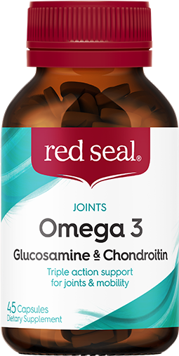 Omega 3, Glucosamine & Chondroitin 45's - Red Seal Multivitamin (600x600), Png Download