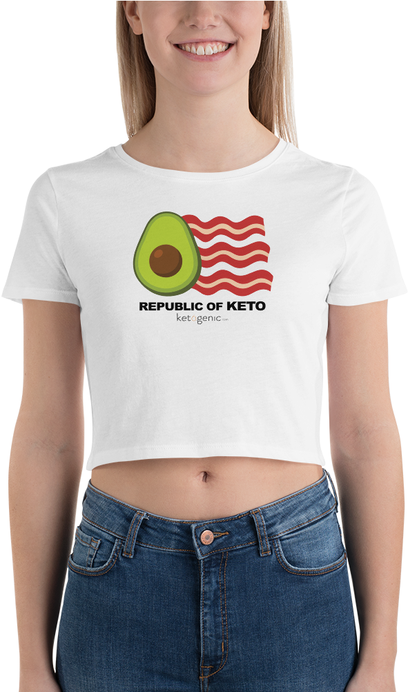 Republic Of Keto Women's Crop Top - Crop Top (1000x1000), Png Download