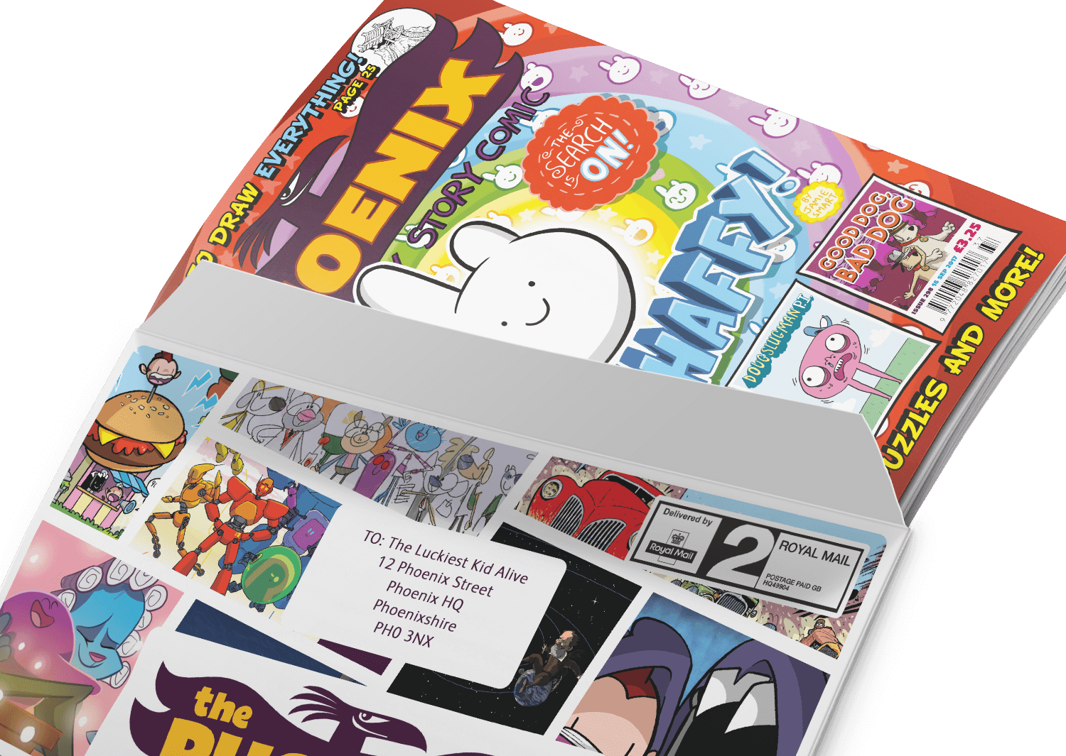 Cartoon Book Png - Phoenix Comic (1500x1065), Png Download