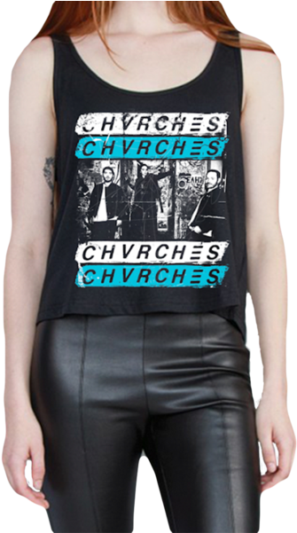 Punk Wall Crop Top - Active Tank (600x600), Png Download