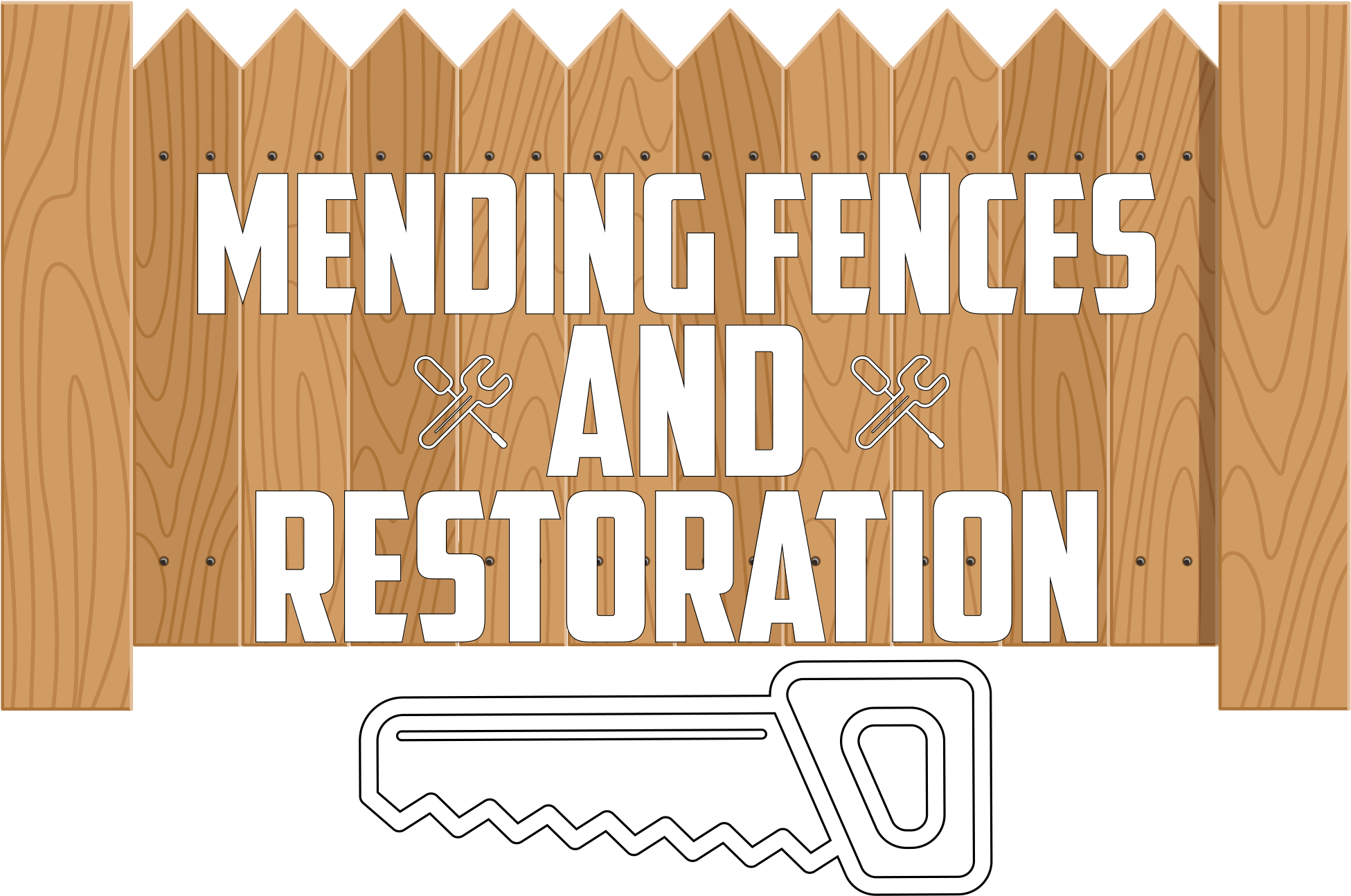 Mending Fences And Restoration - Graphic Design (2124x1388), Png Download