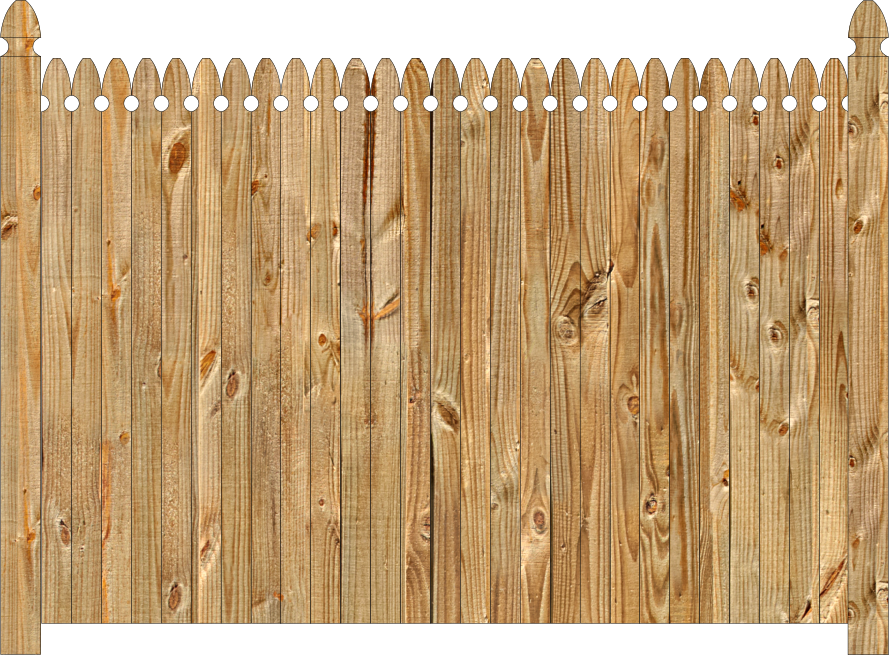 View Larger Fence Image Icon - Privacy Fence Png (889x655), Png Download