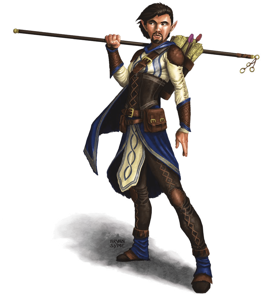 Leosin Erlanthar Wandering Monk In Greenest Human Male - Leosin Erlanthar (893x1057), Png Download