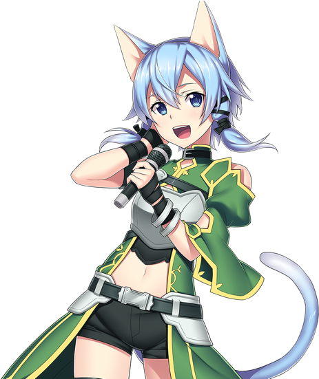 Sinon And Sinon - Sao Sinon Singing (640x550), Png Download