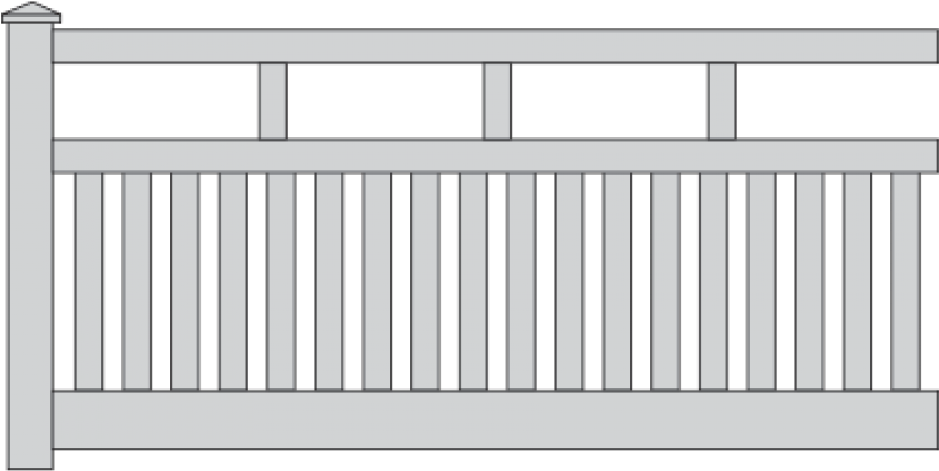 Rosella Picket Fence - Fence (1000x1000), Png Download