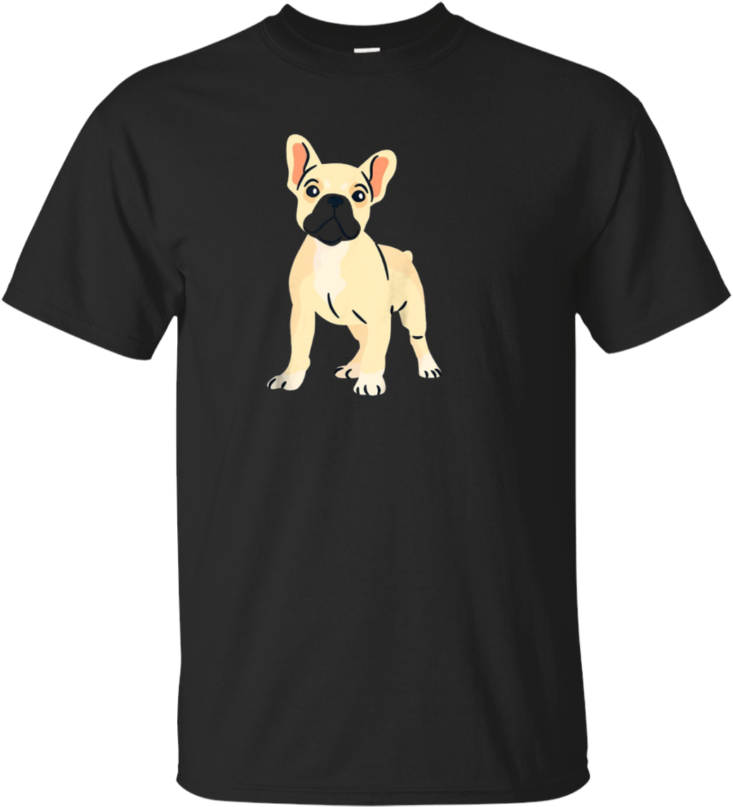 French Bulldog T-shirt For Dog Mothers, Puppy Lovers - Get The Strap Baby Shirt (1155x1155), Png Download