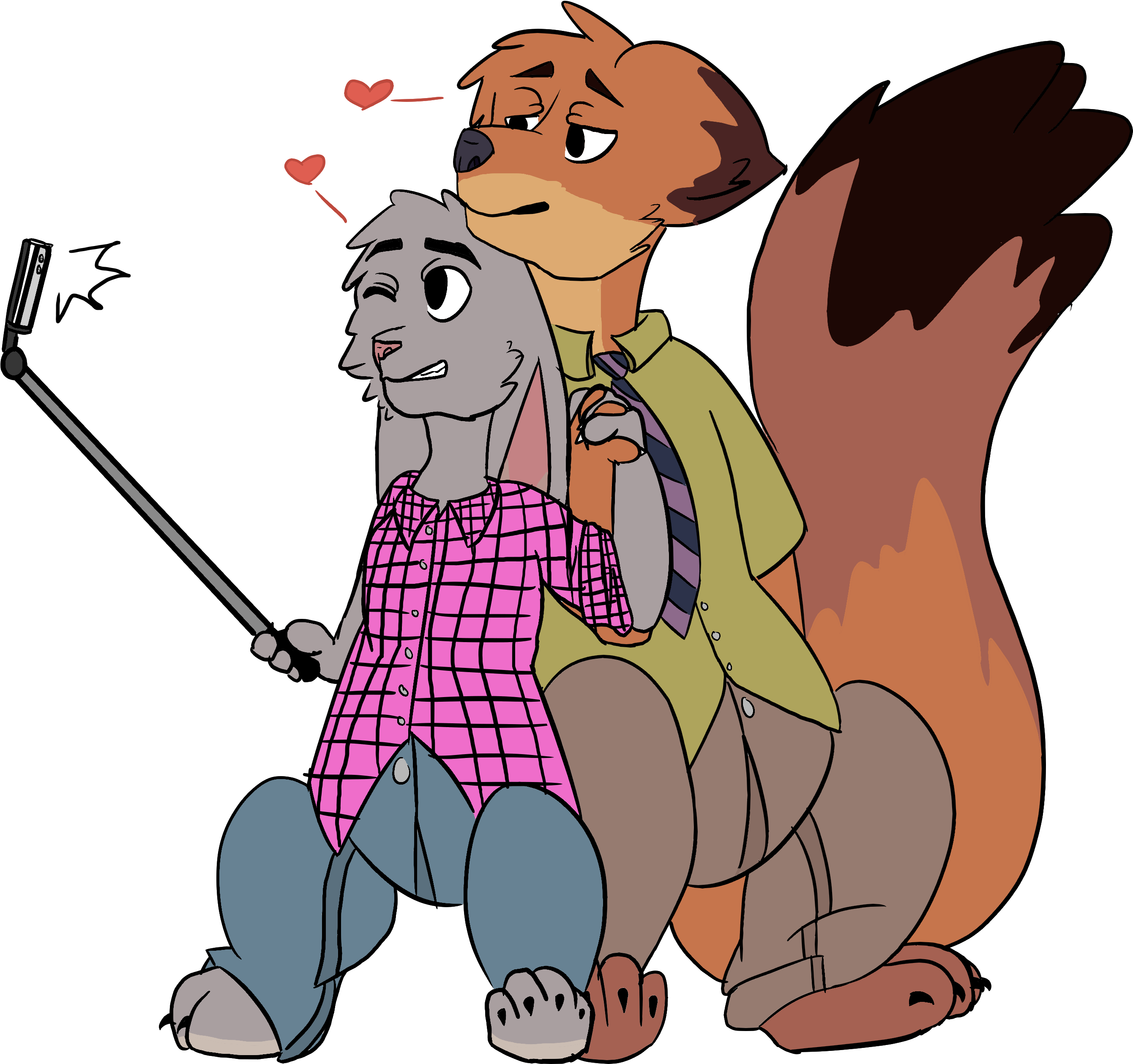 Nick Loves Judy - Lemon Zootopia Nick X Judy (2893x2773), Png Download