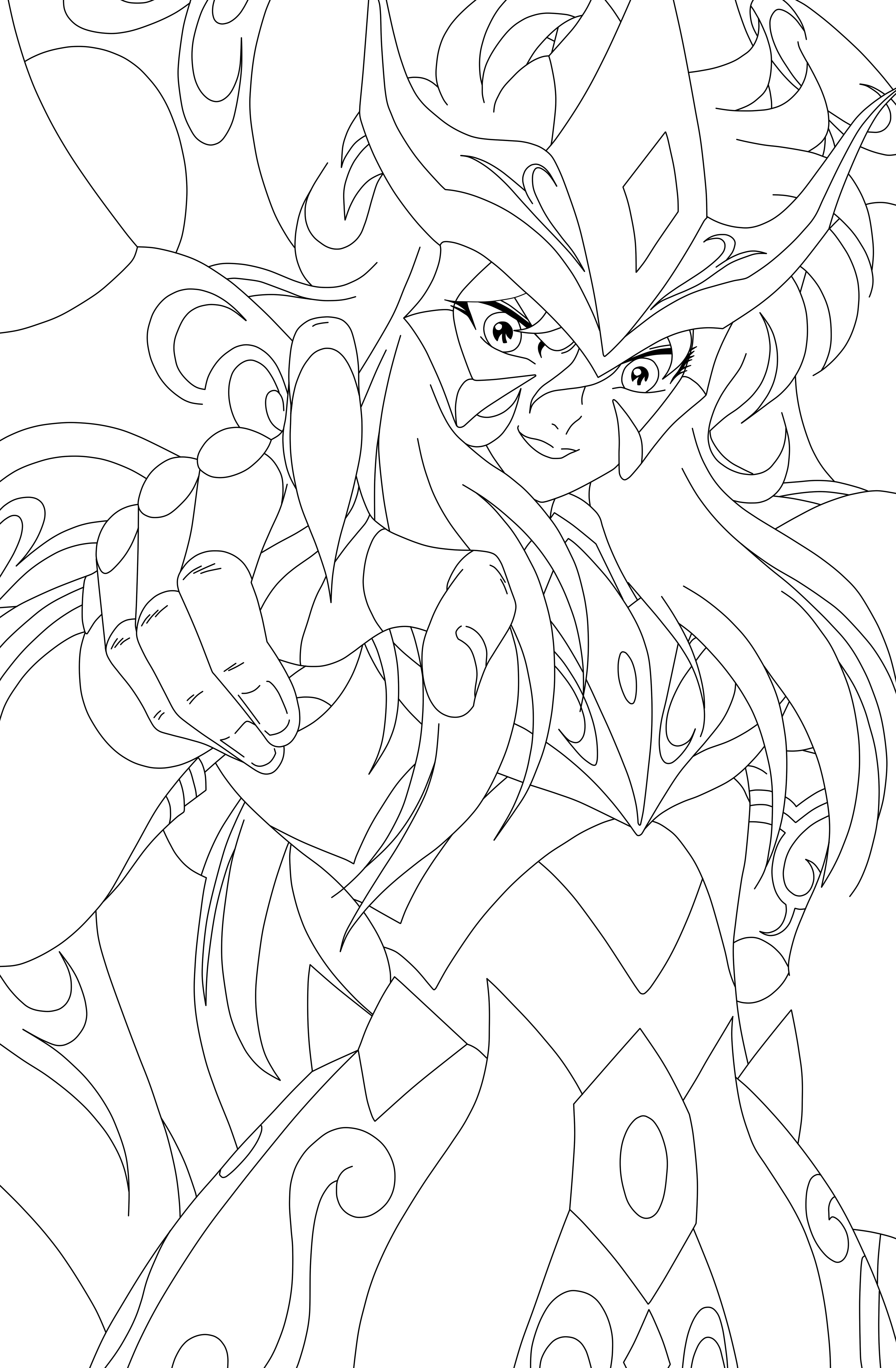 3095 X 4724 1 - Saint Seiya Seiya Coloriage (3095x4724), Png Download