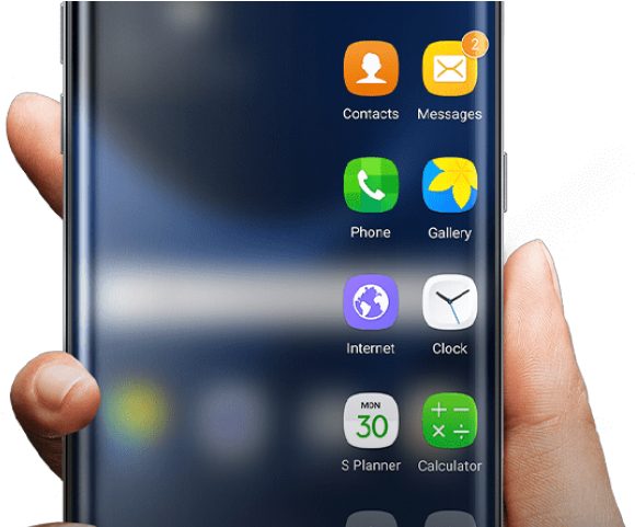 Samsung Clipart Hand Png - Samsung S7 Edge Png (640x480), Png Download