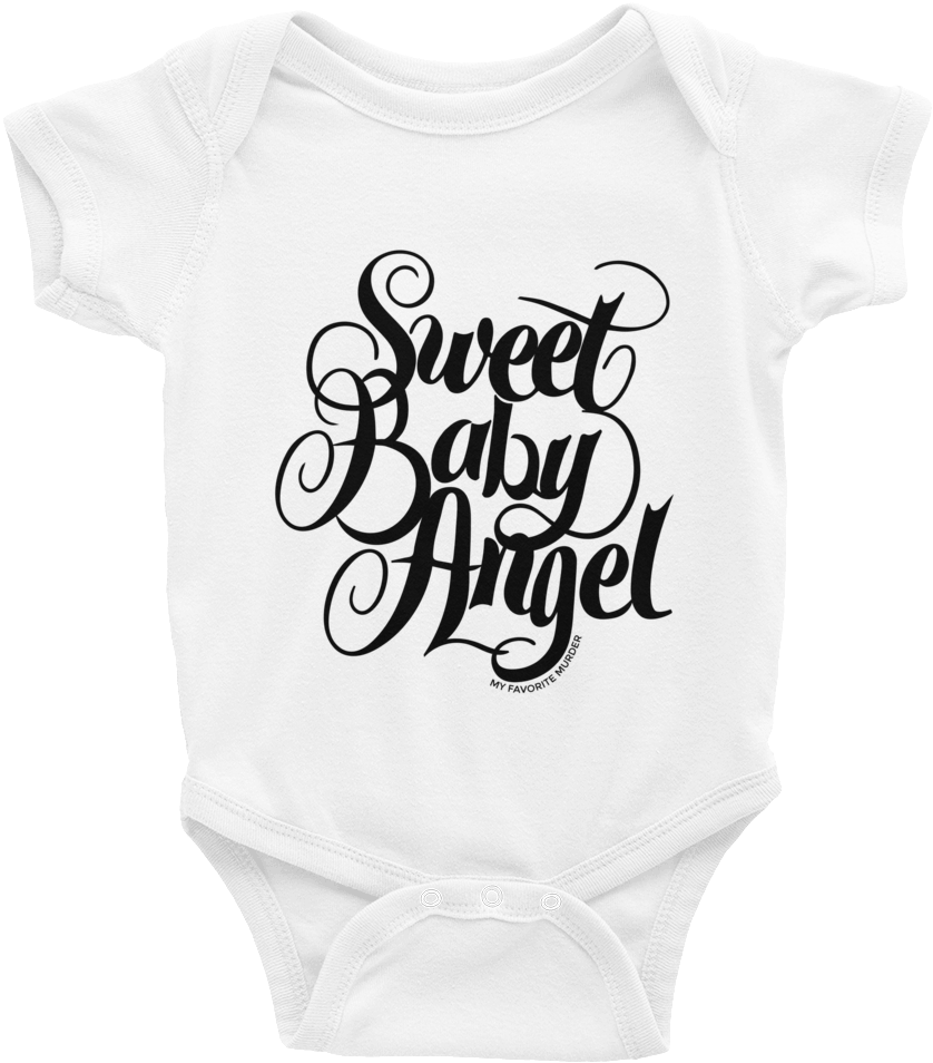 Sweet Baby Angel Onesie - Calligraphy (1000x1000), Png Download