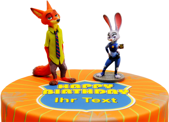 Https - //www - Supertorte - - Happy Birthday Zoomania (592x600), Png Download