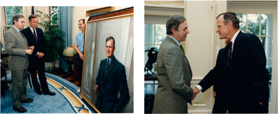 President George H - Tuxedo (900x409), Png Download