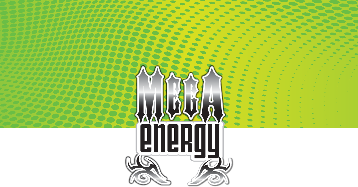 Mega Energy Drink - Graphic Design (1366x713), Png Download