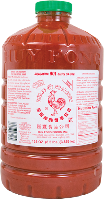 Hf Sriracha Chili Sauce - Huy Fong Foods (640x640), Png Download